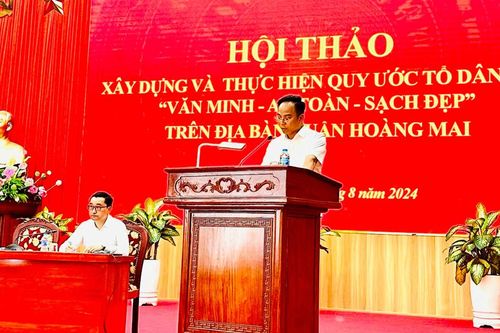 Quận Hoàng Mai hướng tới mục tiêu 100% Tổ dân phố 'Văn minh-Anh toàn-Sạch đẹp'