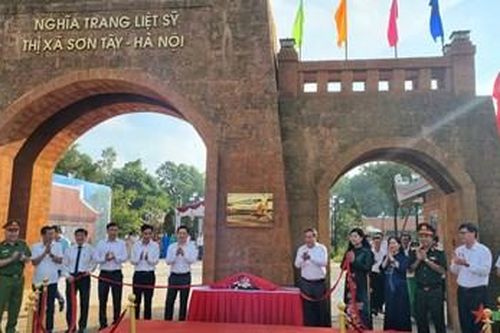 Hà Nội: Thị xã Sơn Tây khánh thành dự án nâng cấp nghĩa trang liệt sĩ