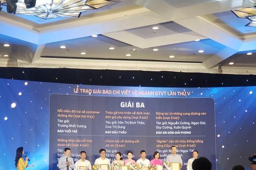 Báo SGGP đạt giải ba của giải 'Báo chí viết về ngành GTVT lần thứ VI năm 2024-2025'