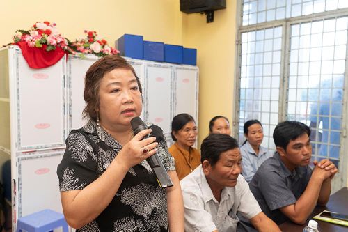 Lãnh đạo huyện Châu Thành dự Diễn đàn 'Lắng nghe dân nói' cụm 2 xã Vĩnh Thành và Vĩnh Nhuận