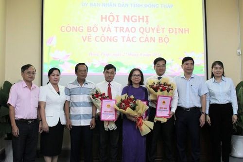 Chủ tịch UBND tỉnh Đồng Tháp bổ nhiệm 3 Phó Giám đốc sở