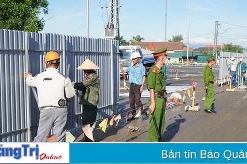 Bảo vệ thi công hạng mục cầu Quốc lộ 9 vượt cao tốc thuộc Dự án cao tốc Vạn Ninh – Cam Lộ