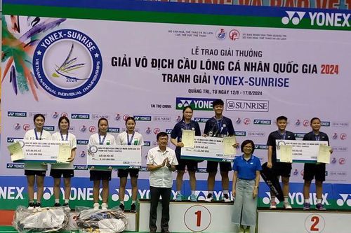 CLB Cầu lông Ciputra Hanoi vô địch Giải Cầu lông cá nhân quốc gia năm 2024
