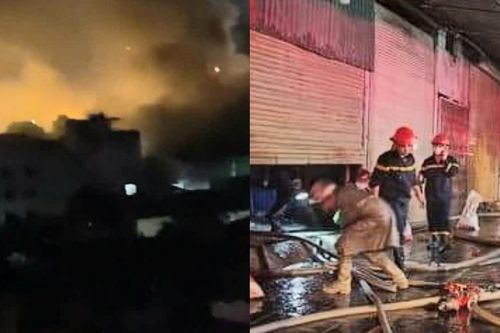 Cháy kho hàng của công ty chuyển phát nhanh ở Hà Nội