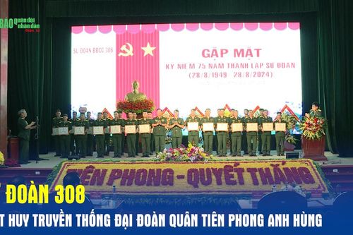 Sư đoàn 308 phát huy truyền thống Đại đoàn Quân Tiên Phong anh hùng