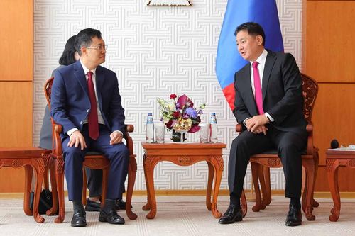 Đại sứ Nguyễn Tuấn Thanh trình Thư ủy nhiệm lên Tổng thống Mông Cổ Ukhnaagiin Khurelsukh