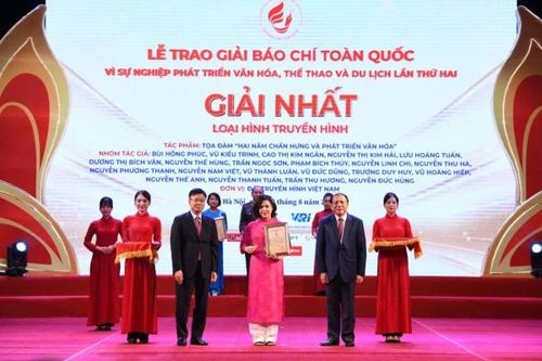 94 tác phẩm được trao Giải Báo chí toàn quốc 'Vì sự nghiệp phát triển Văn hóa, Thể thao và Du lịch'