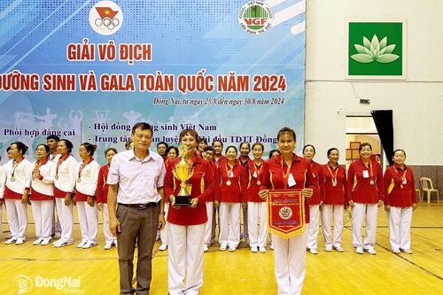Đồng Nai đạt 3 huy chương vàng tại Giải vô địch thể dục dưỡng sinh và Gala toàn quốc 2024