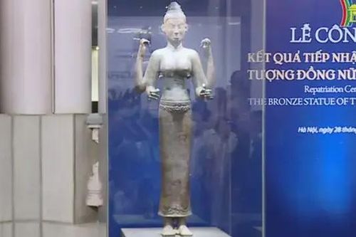 Tiếp nhận, hồi hương tượng đồng Nữ thần Durga