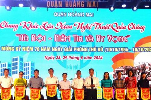 Hoàng Mai: Sôi nổi liên hoan nghệ thuật quần chúng 'Hà Nội - Niềm tin và hy vọng'