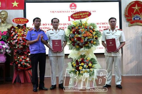 Bổ nhiệm Viện trưởng, Phó Viện trưởng Viện Kiểm sát nhân dân tỉnh