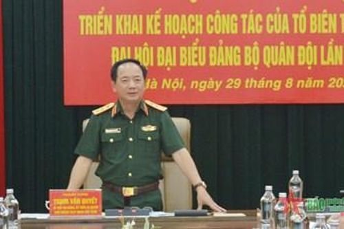 Thượng tướng Trịnh Văn Quyết: Chuẩn bị nghiêm túc, chất lượng văn kiện Đại hội đại biểu Đảng bộ Quân đội lần thứ XII