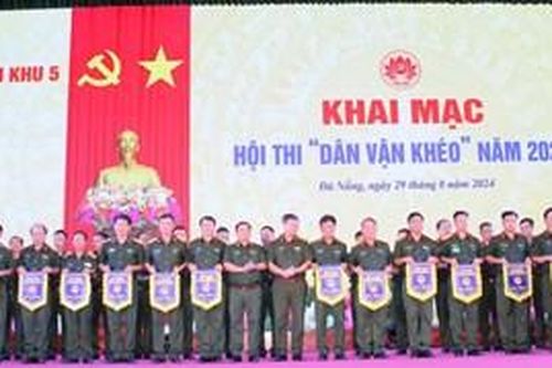 Quân khu 5 khai mạc hội thi 'Dân vận khéo' năm 2024