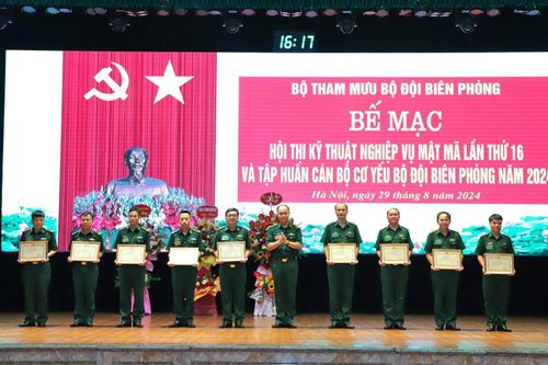 Bế mạc Hội thi Kỹ thuật nghiệp vụ mật mã lần thứ 16 và tập huấn cán bộ cơ yếu BĐBP năm 2024