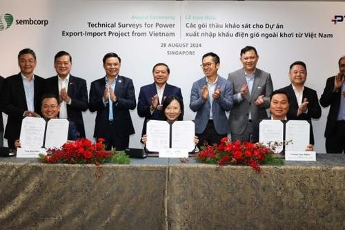 Dự án xuất khẩu năng lượng tái tạo ngoài khơi từ Việt Nam sang Singapore đạt bước tiến quan trọng
