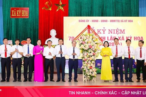 Xã Kỳ Hoa kỷ niệm 70 năm thành lập