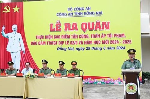 Công an Đồng Nai ra quân bảo đảm an ninh trật tự dịp Lễ 2/9 và năm học mới