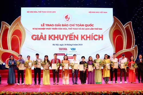 Nhóm tác giả Báo Phú Thọ đoạt giải báo chí toàn quốc 'Vì sự nghiệp phát triển Văn hóa, Thể thao và Du lịch'