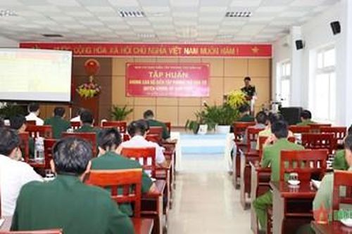 Đắk Nông tập huấn khung cán bộ diễn tập phòng thủ dân sự huyện Krông Nô