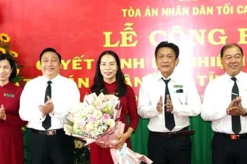 Bà Nguyễn Thị Tuyết Thanh giữ chức Chánh án TAND tỉnh Bình Dương
