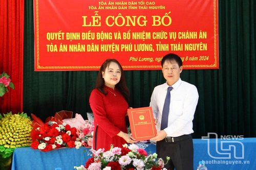 Phú Lương có tân Chánh án Tòa án nhân dân huyện