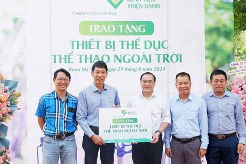 Đắk Lắk: Nâng cao sức khỏe cộng đồng với công trình máy tập thể dục ngoài trời