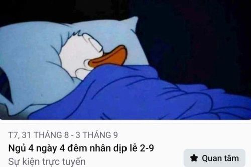 Cười bò với trend 'ngủ 4 ngày 4 đêm' dịp Quốc Khánh