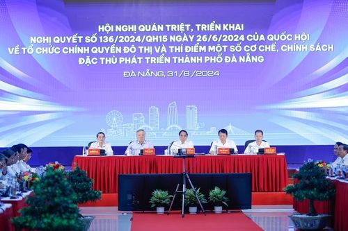 Thủ tướng chủ trì Hội nghị triển khai Nghị quyết 136 của Quốc hội về thành phố Đà Nẵng