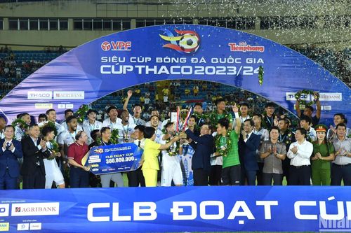 Nam Định lần đầu tiên vô địch Siêu Cúp Quốc gia 2024