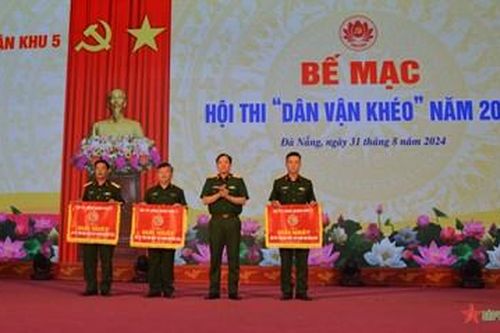 Quân khu 5 bế mạc Hội thi 'Dân vận khéo' năm 2024