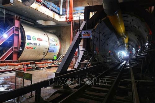 Khoan hầm ngầm metro Nhổn - Ga Hà Nội
