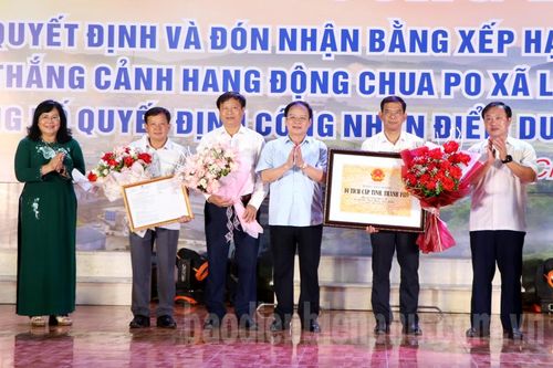 Hang động Chua Po được xếp hạng di tích danh lam thắng cảnh cấp tỉnh