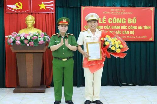 Trưởng Công an huyện Vĩnh Cửu được điều động làm Trưởng phòng Cảnh sát kinh tế