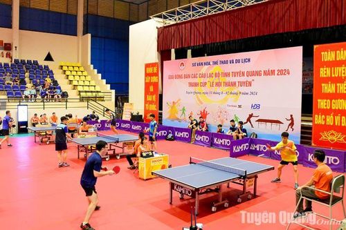 135 VĐV tham gia Giải bóng bàn các CLB tỉnh Tuyên Quang năm 2024