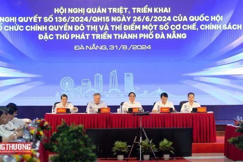 Thủ tướng chủ trì Hội nghị triển khai Nghị quyết 136 của Quốc hội về thành phố Đà Nẵng