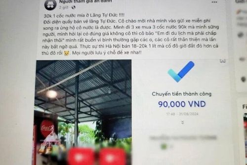 Du khách tố bị 'chặt chém' 90 nghìn 3 ly nước mía khi tham quan di tích Huế