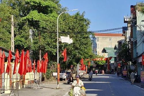 Người dân Quốc Oai trang hoàng ngõ xóm mừng Quốc khánh