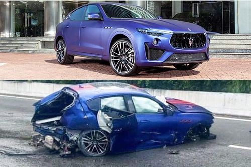 Maserati Levante Trofeo hơn 15 tỷ gây tai nạn 'bẹp dúm' ở Sài Gòn