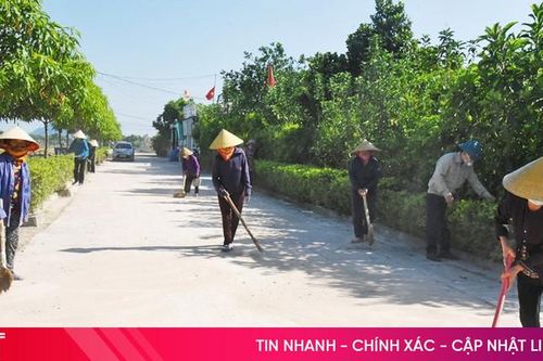 Các tổ chức đoàn thể ở Lộc Hà chung tay làm đẹp cảnh quan, môi trường