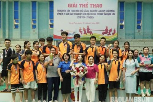 Gần 400 đoàn viên thanh niên tham gia giải thể thao Đoàn Khối các cơ quan tỉnh