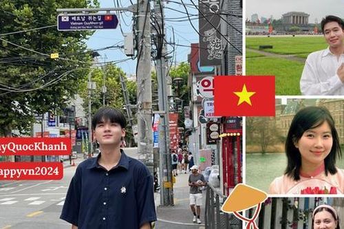 Du học sinh mặc áo dài, đội nón lá tìm phố tên tiếng Việt mừng Quốc khánh 2/9