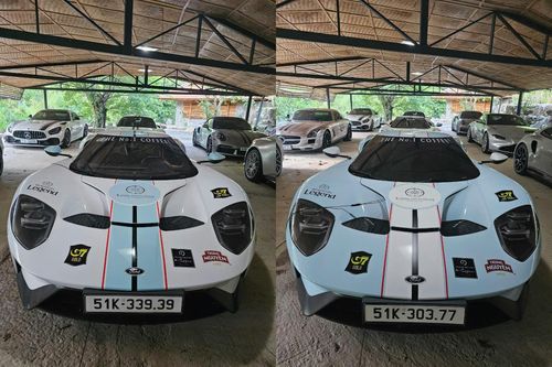Cận cảnh 2 siêu xe Ford GT của ông Đặng Lê Nguyên Vũ