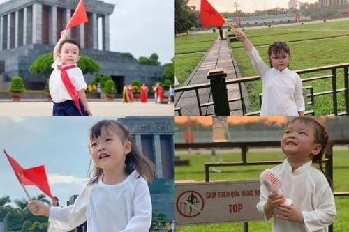 'Búp măng non' khoe ảnh đẹp 2/9 tại Lăng Bác