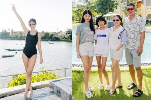 Con gái lớn của Bình Minh mới 15 tuổi đã sở hữu chiều cao ấn tượng, vóc dáng đẹp chuẩn hoa hậu