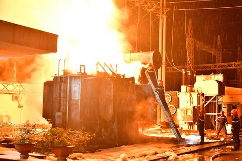 Thông tin tiếp sự cố cháy Trạm biến áp ở Cai Lậy