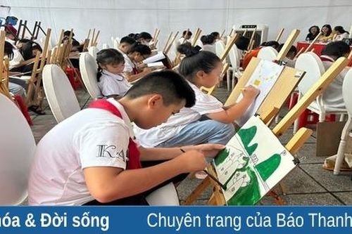 Cuộc thi vẽ tranh 'TP Thanh Hóa trong trái tim em': Sân chơi bổ ích cho thiếu nhi