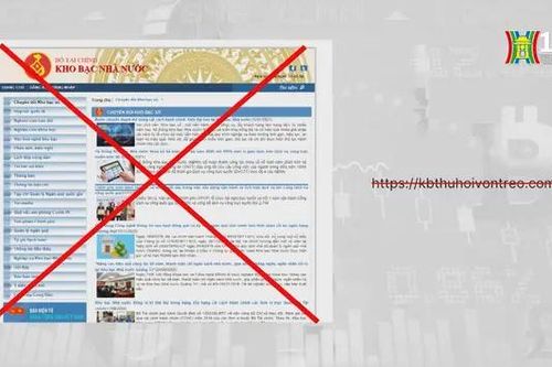 Xuất hiện trang tin Kho bạc Nhà nước giả mạo
