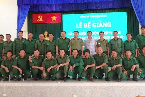 Công an tỉnh Đắk Nông mở lớp huấn luyện, bồi dưỡng nghiệp vụ cho lực lượng bảo vệ cơ sở cai nghiện ma túy số 1