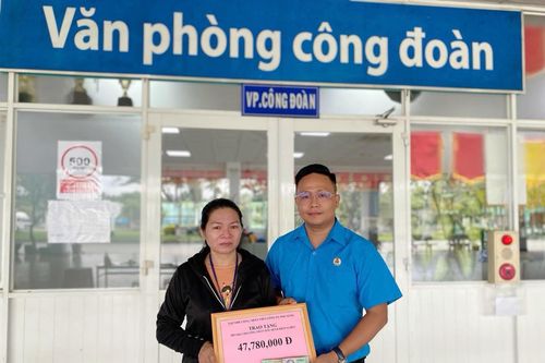 Tập thể lao động Công ty TNHH Pousung Việt Nam quyên góp 290 triệu đồng hỗ trợ 6 công nhân bị bệnh hiểm nghèo