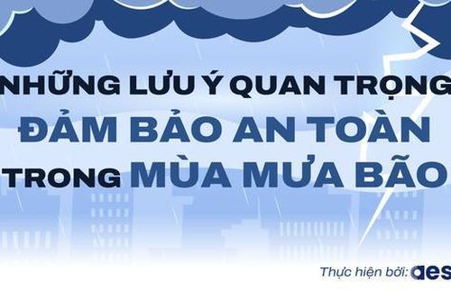 Những lưu ý về đảm bảo an toàn mùa mưa bão